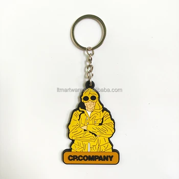 Wholesale Cp Company Keychains PVC Cartoon Key Chain Popular Hot Selling Decorative Shark Keyring