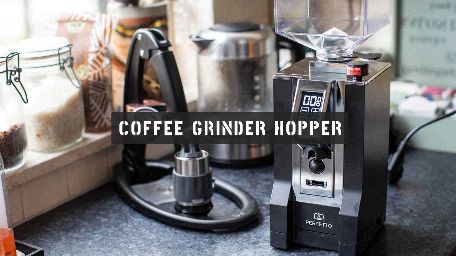 Aluminum Coffee Beans Grinder Blowing Coffee Grinder Powder Clean