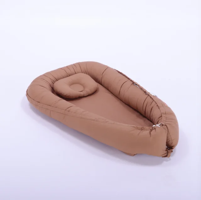 Wholesale Baby Lounger Bed Set Sleeping Nursing Pillow Foldable Soft Cotton Portable Baby Sleeping Lounger for Newborn
