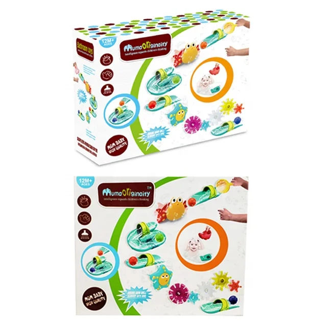 Набор горки «Водопад» «сделай сам», игрушки, морские животные, ванная комната, Душ, забавные детские Игрушки для ванны с цветной коробкой