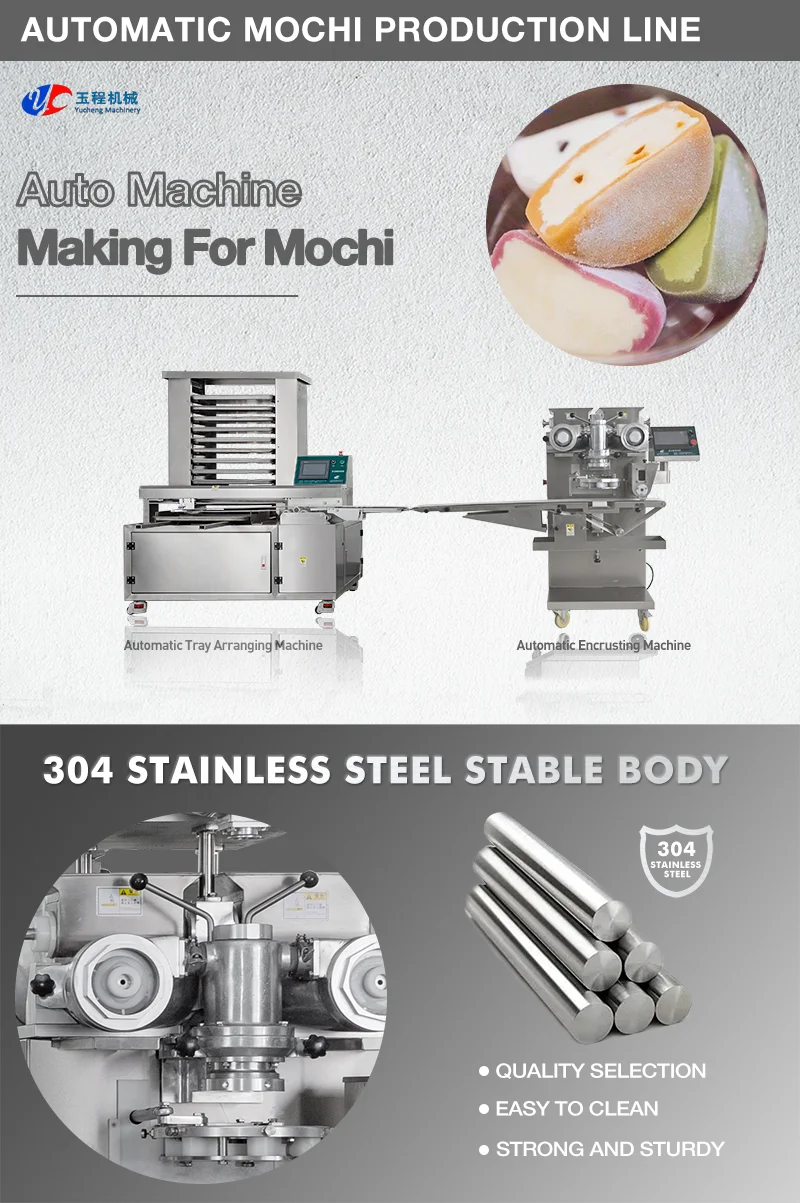 YC-168 Multifunction High Speed Ice Cream Mochi Making Machine Fruit Daifuku Encrusting Machine details