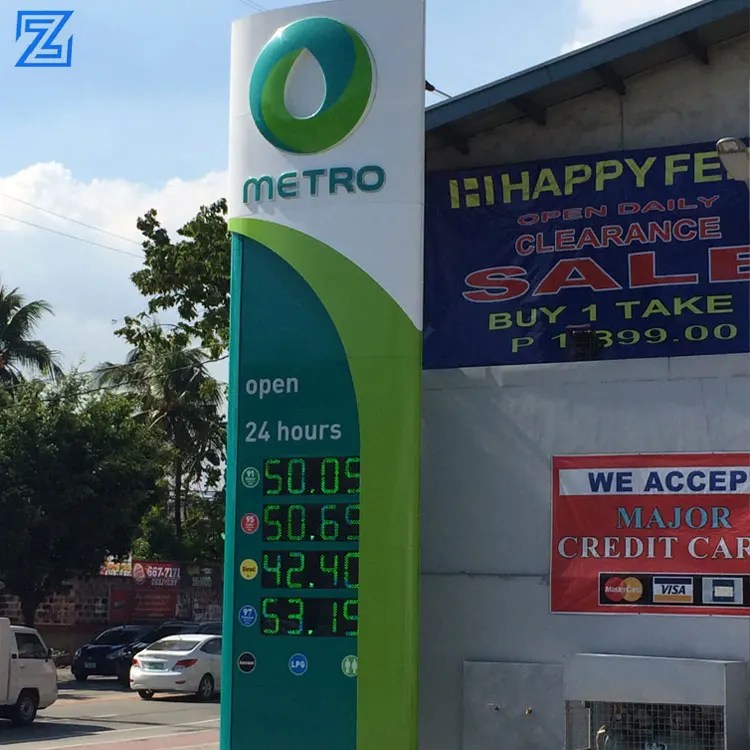 Factory Price Fuel Dispenser and Led Price Station Digit Gas Sign for Gas Station Gas Station Canopy