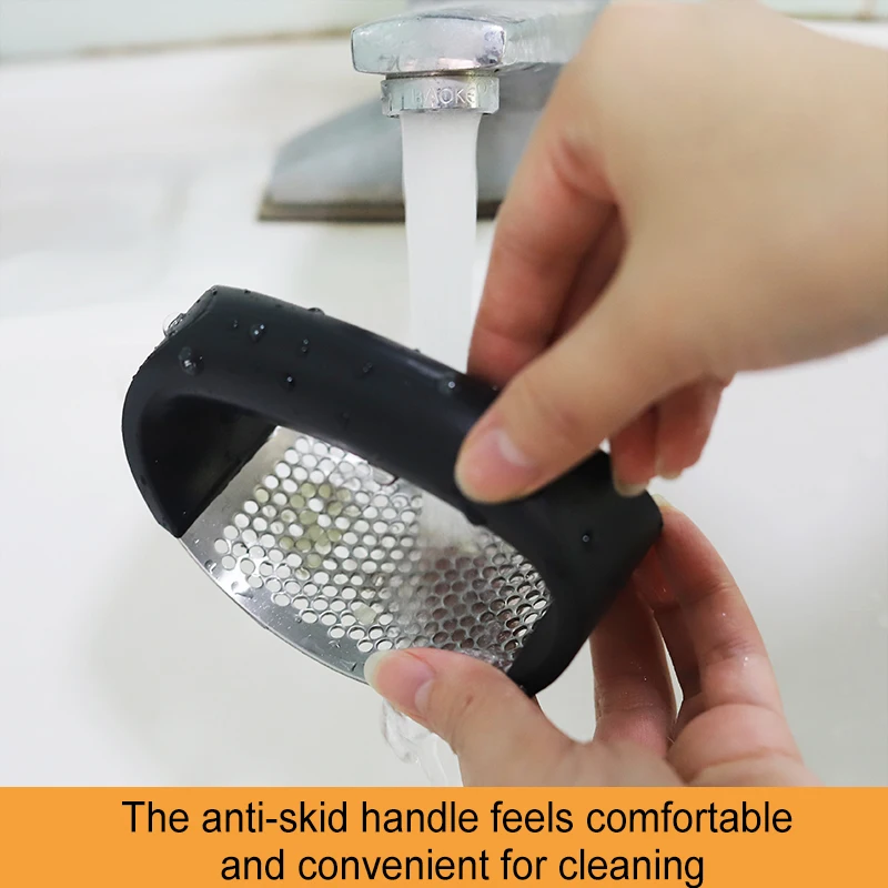 Stainless Steel Manual Premium Garlic Mincer Grinder Crusher Press With