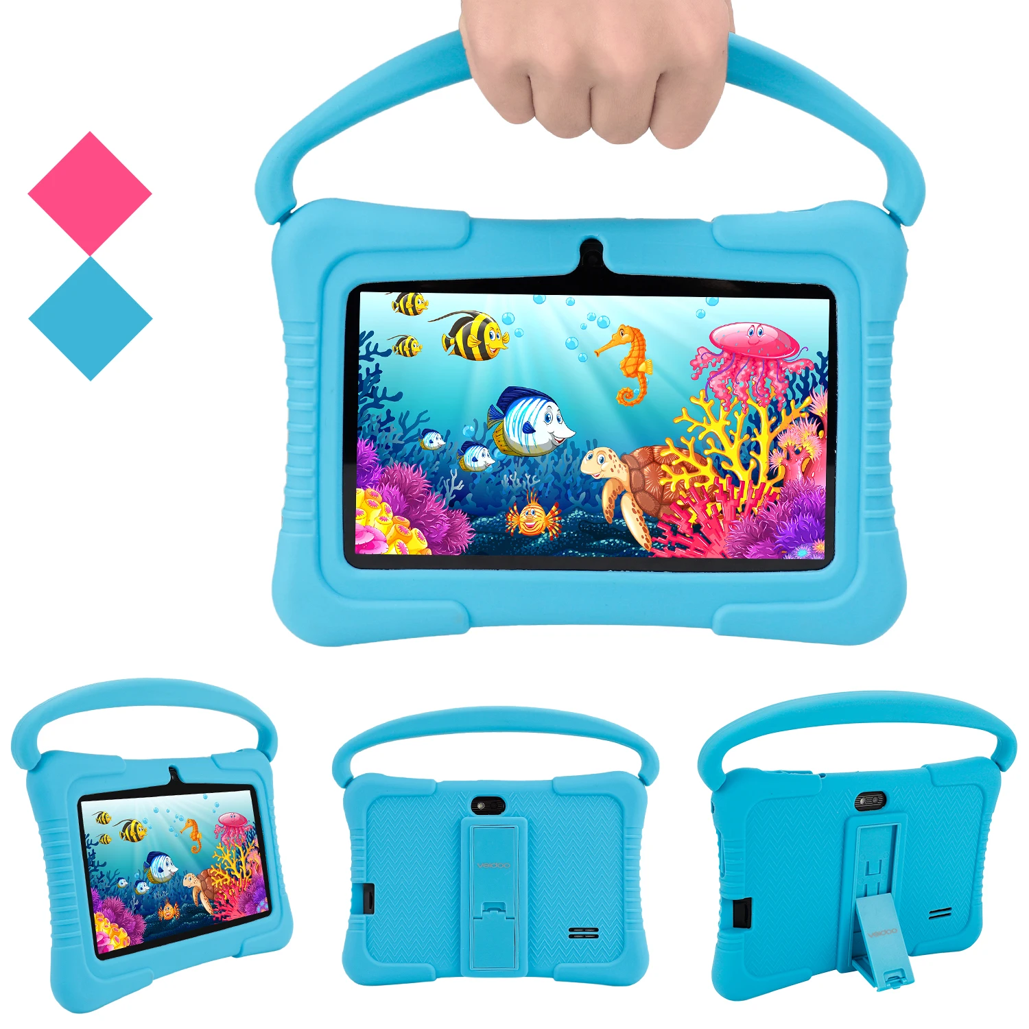 Popular New Design 7 Inch Android Tablette Learning Kids Tablet Pc Wifi BT Baby Pad Android Tablet