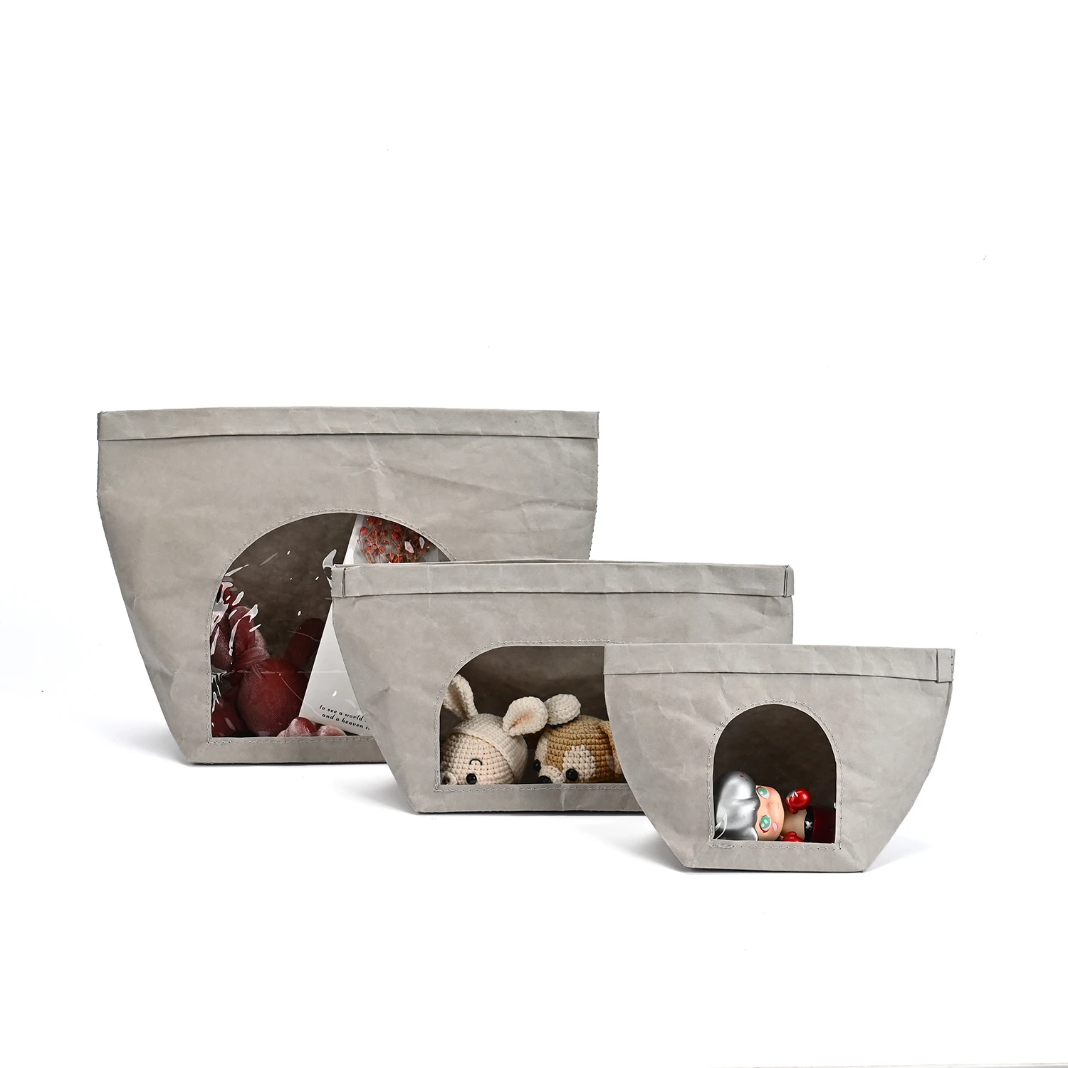 Best-Selling Custom Reusable Washable Kraft Paper Tote Case Protectors High Quality Letter Pattern Shopping Bags details