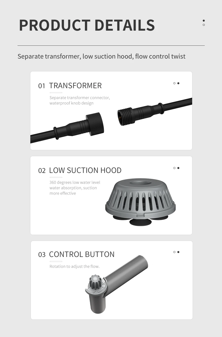 YEE Aquarium Fish Tank Accessories Electrical Water Purification Wash Sand Adjustable Flow Rate Aquarium Automatic Water Changer product detail 12