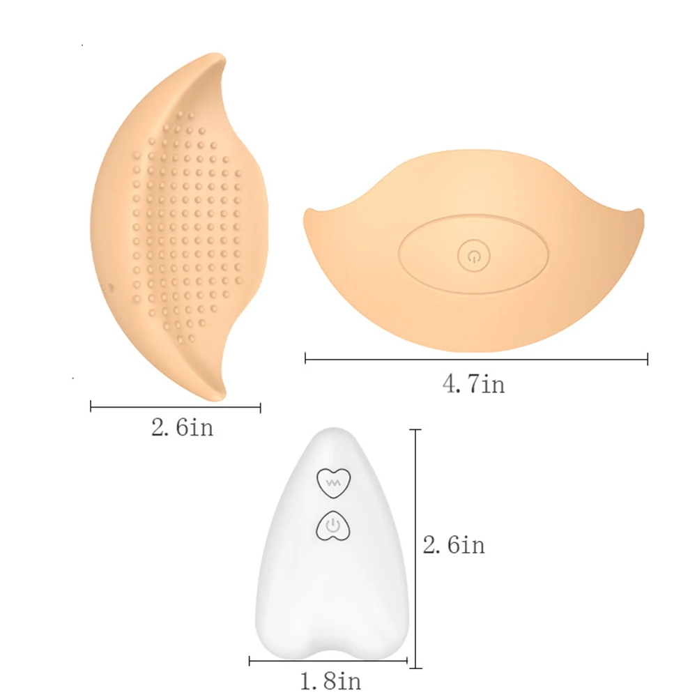 Female Breast Massager 10 Frequency Wearable Nipple Vibration Chest Massager  Adult Sex Toys for Women Couples,Bagged 