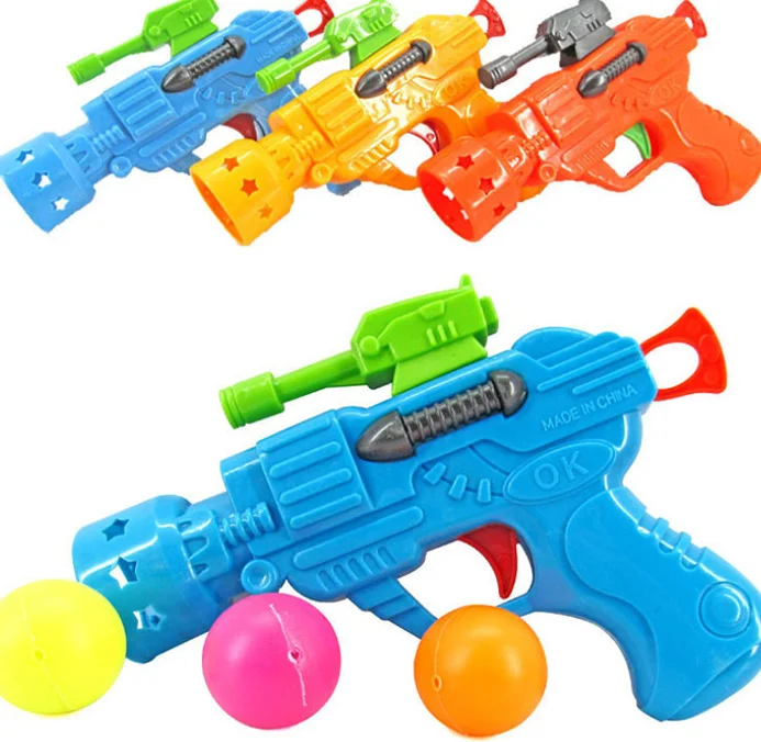 Эластичный игрушечный пистолет для настольного тенниса, детские игрушки