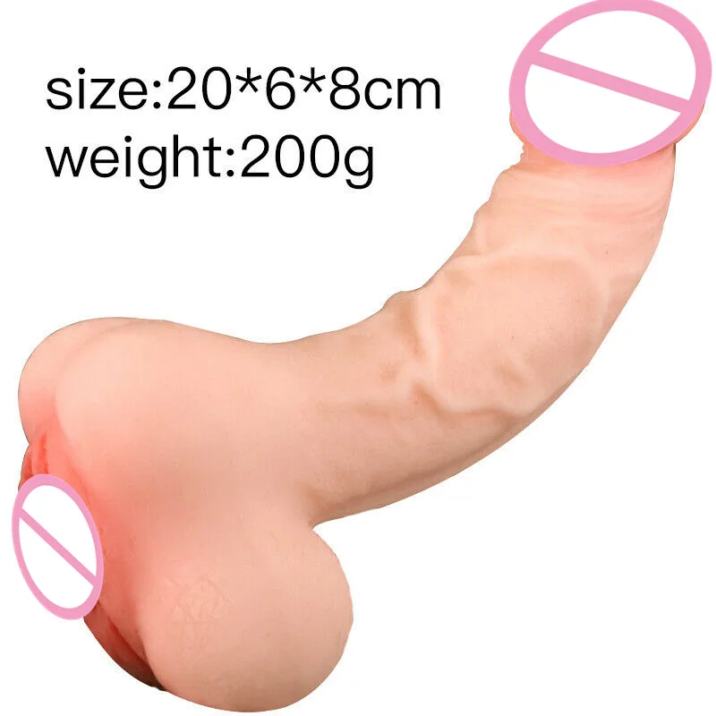 Double-ended dildo realistic design and color options