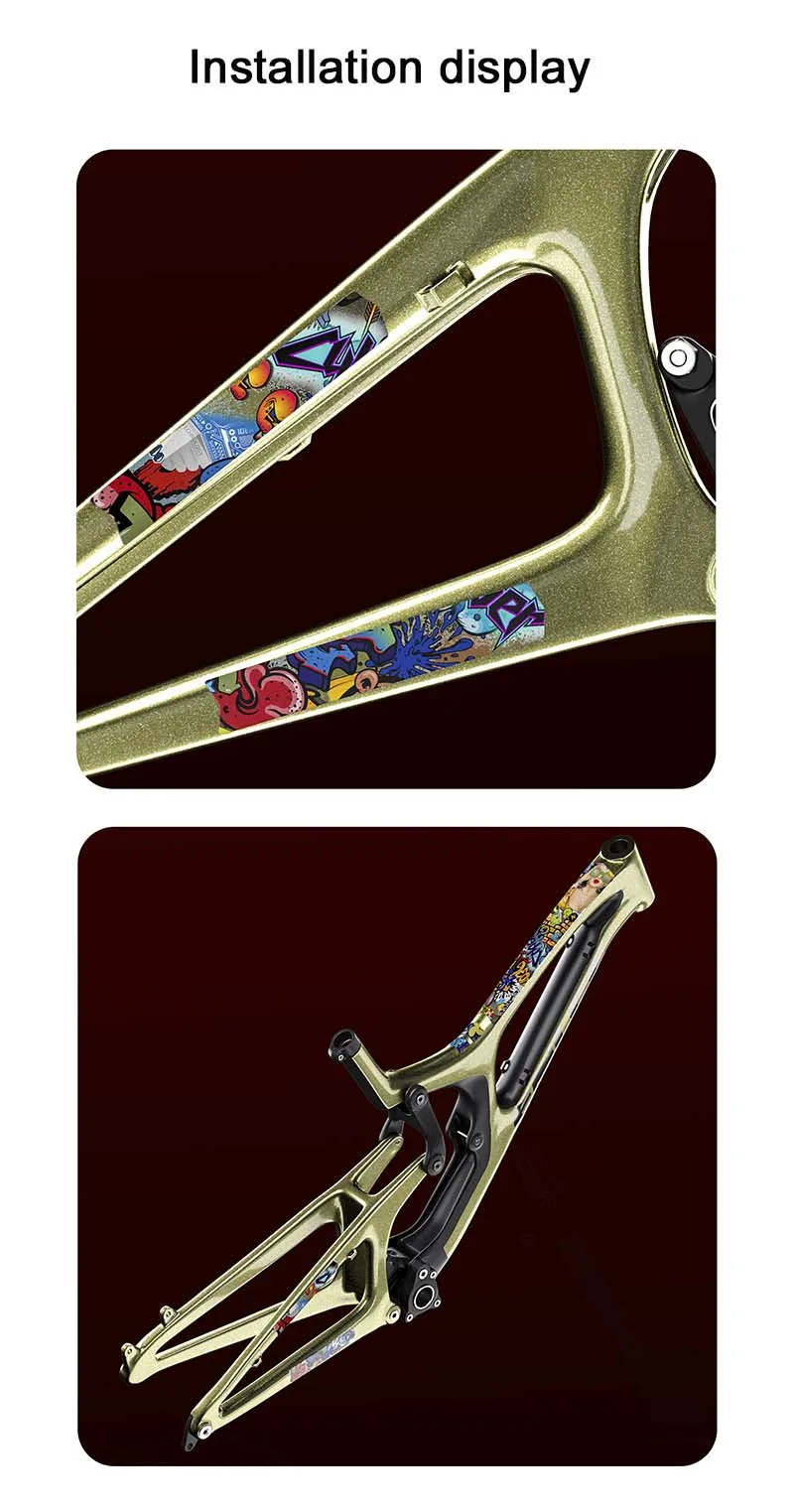 Newest 3m Road Bicycle Frame Protective Sticker Mtb Bike Protector Pvc