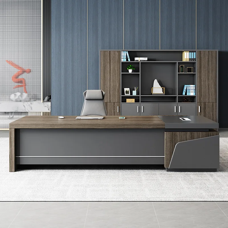 Pengpai Bureau Office Furniture Executive Computer Table l Shape Office Desk