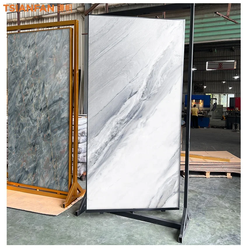 Фабрика выставочный зал Большой Мраморный Стенд Вращающийся Металлический Образец панели гранит каменная плита фарфоровая витрина для плитки