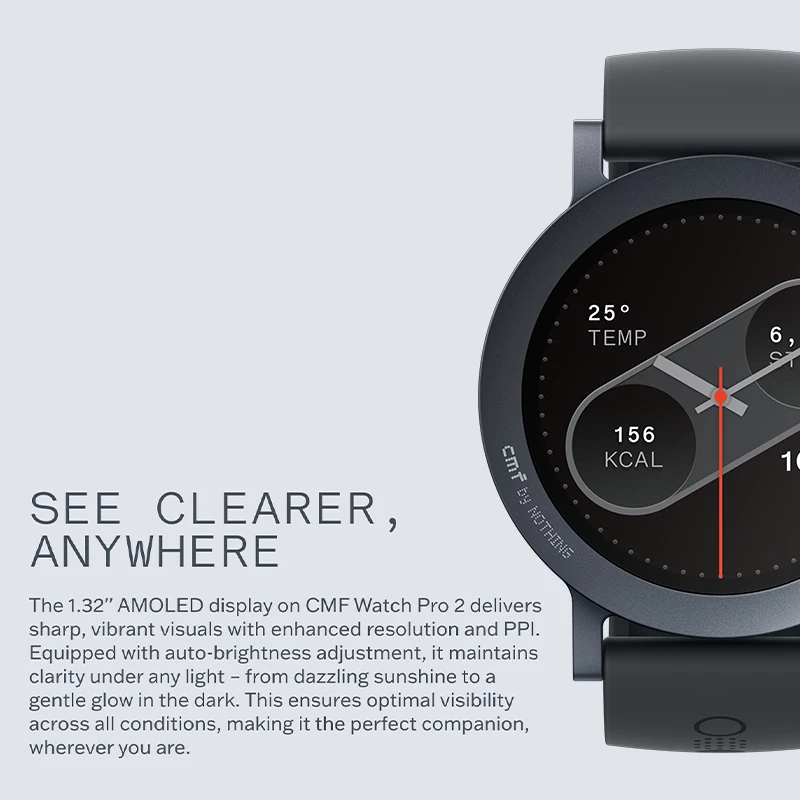 Global Version Nothing CMF Smart Watch Pro 2 Smartwatch 1.3'' AMOLED 100+ watchfaces Sup aperçu 3