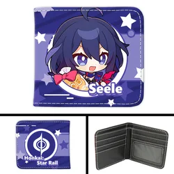 Cdeny Honkai: Star Rail PU Leather Wallet - Anime Credit Card Holder For Men, Compact & Colorful