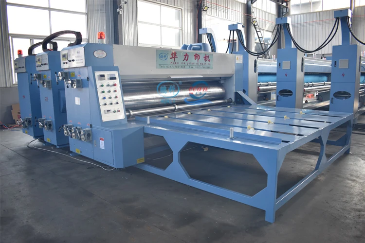 Manual Small Mini Hand Feed Corrugated Paper Card Board Carton Box Sheet Two 4 Color Rotary Flexo Printer Slotter Machine