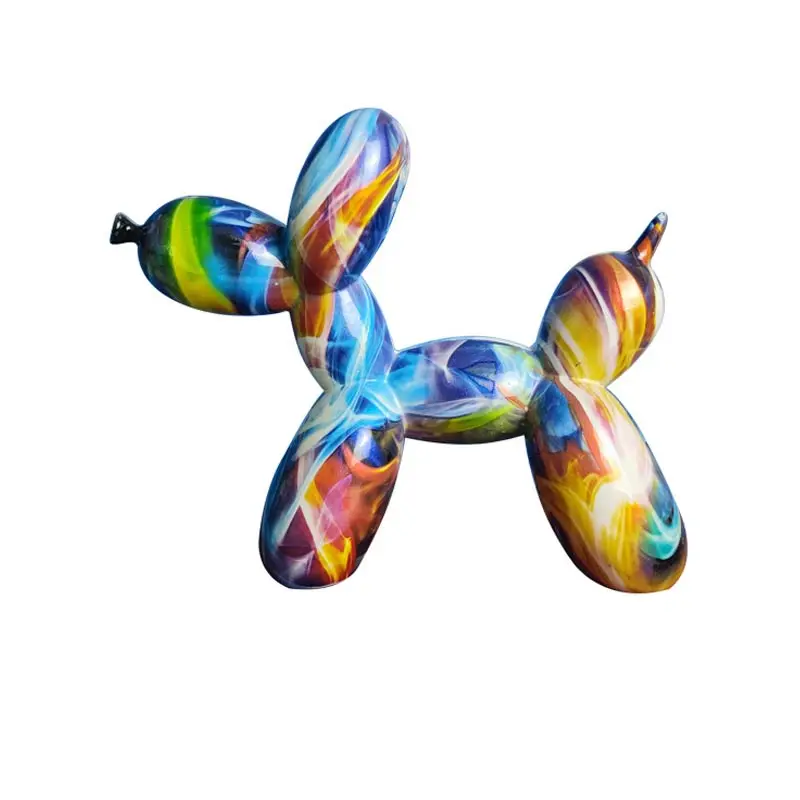 Уникальная скульптура собаки Redeco на заказ, поделки из смолы, цветной воздушный шар, украшение для собаки, подарки, украшение для дома и офиса