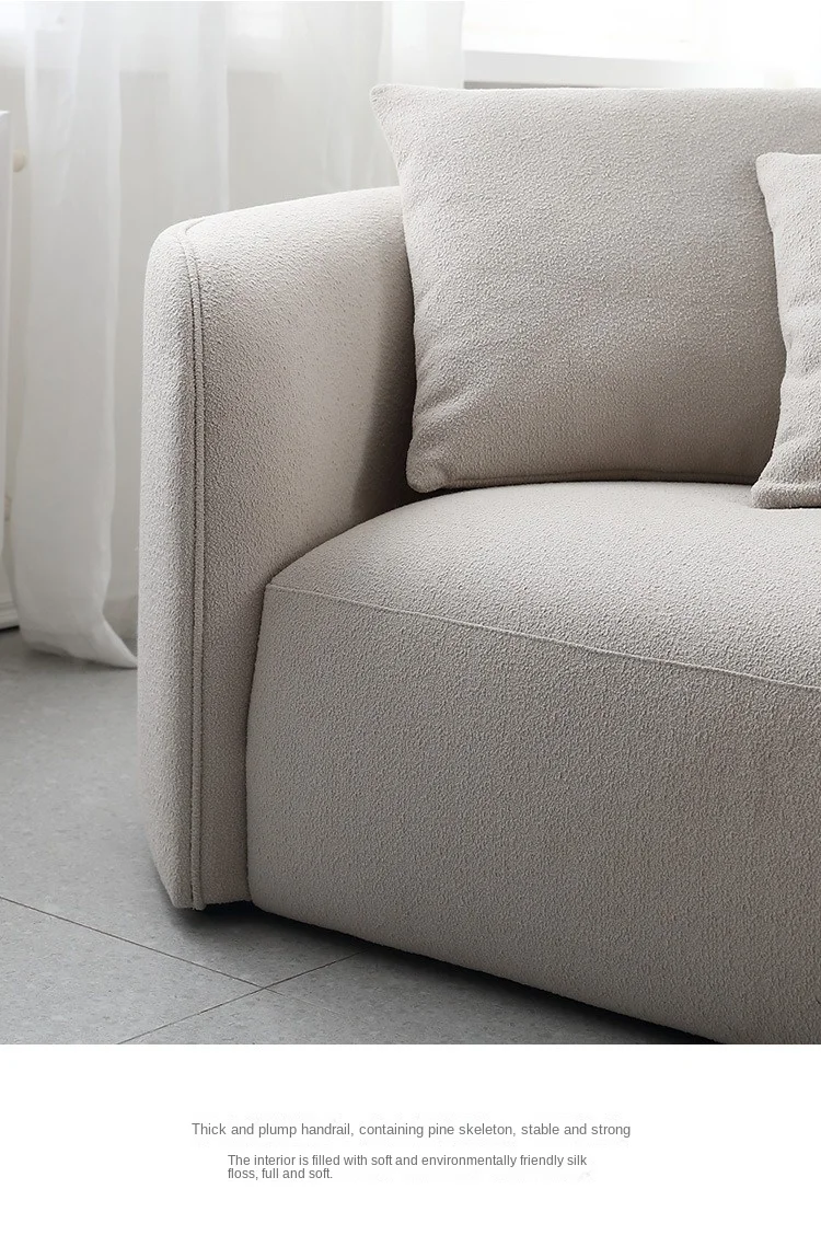 Luxury Modern Style Living Room Interior Curved Sofa & Lounge Chair Set Sofa Set Furniture Living Room