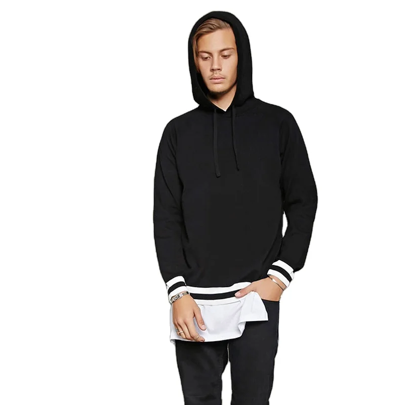 black raglan moletom com capuz