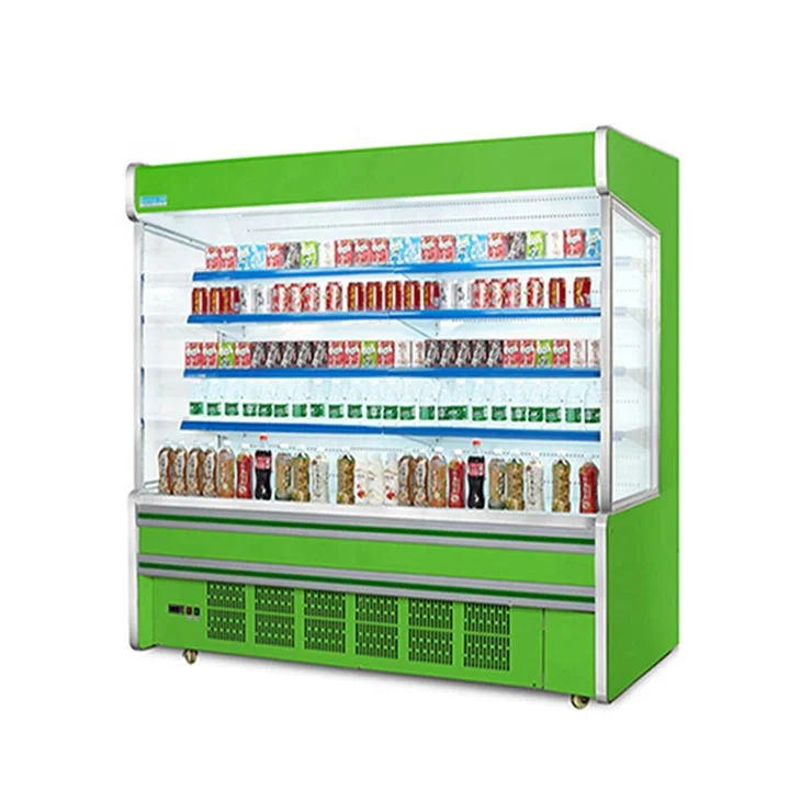 Different Size Supermarket Refrigerator for Cold Drinks and Dairy