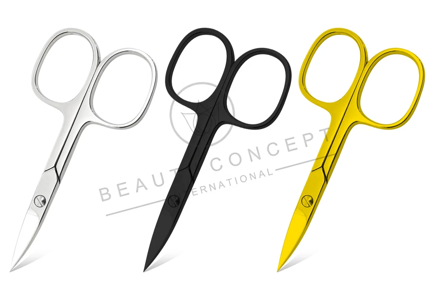 Premium Large Finger Loop Style Cuticle Scissors With Tower Tip Precise Cut for Manicure and Pedicure