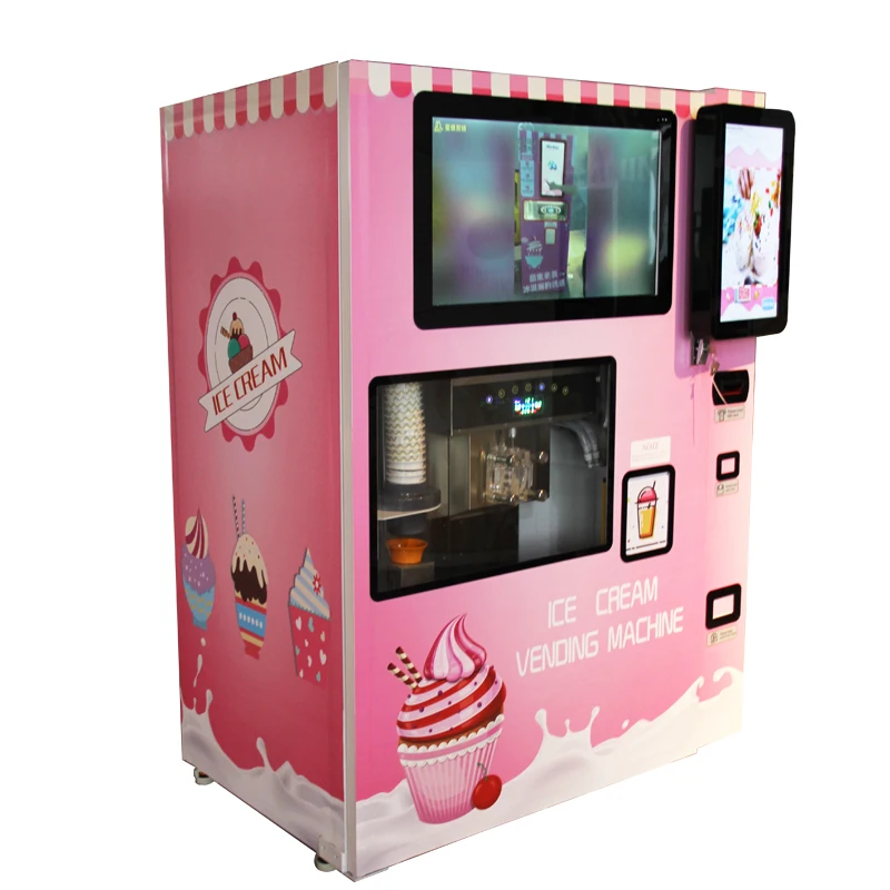 Self Service Soft Ice Cream Vending Machine