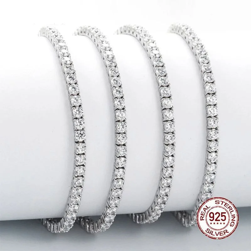 Luxury Tennis Bracelet 【3mm / SILVER】 Luxury Tennis Bracelet 【3mm / SILVER】 | Glitter