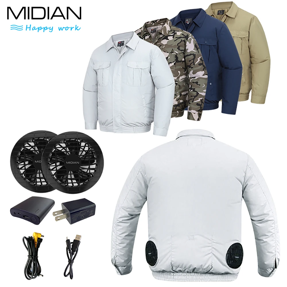 Midian Cooling Clothes Air Conditioning Jacket Engineering Uniform ...