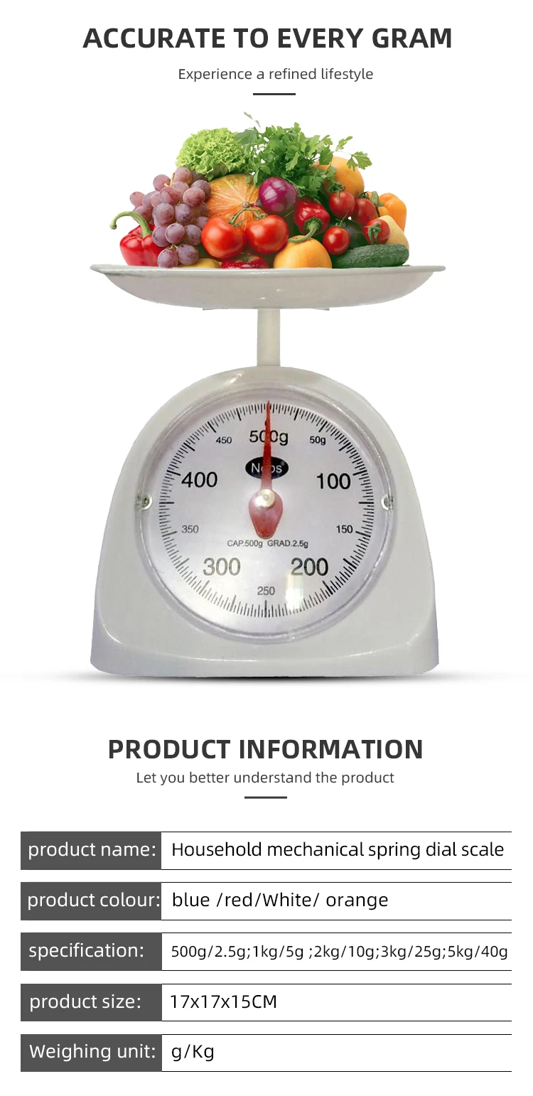 5kg 10kg 15kg 20kg Mechanical Speedometer Dial Spring Scale With