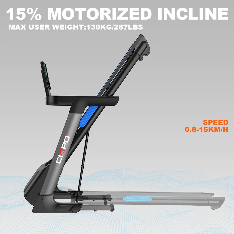 CIAPO M5 Automatic Incline Electric Treadmills Sports Equipment Exerciser  Fitness Treadmill