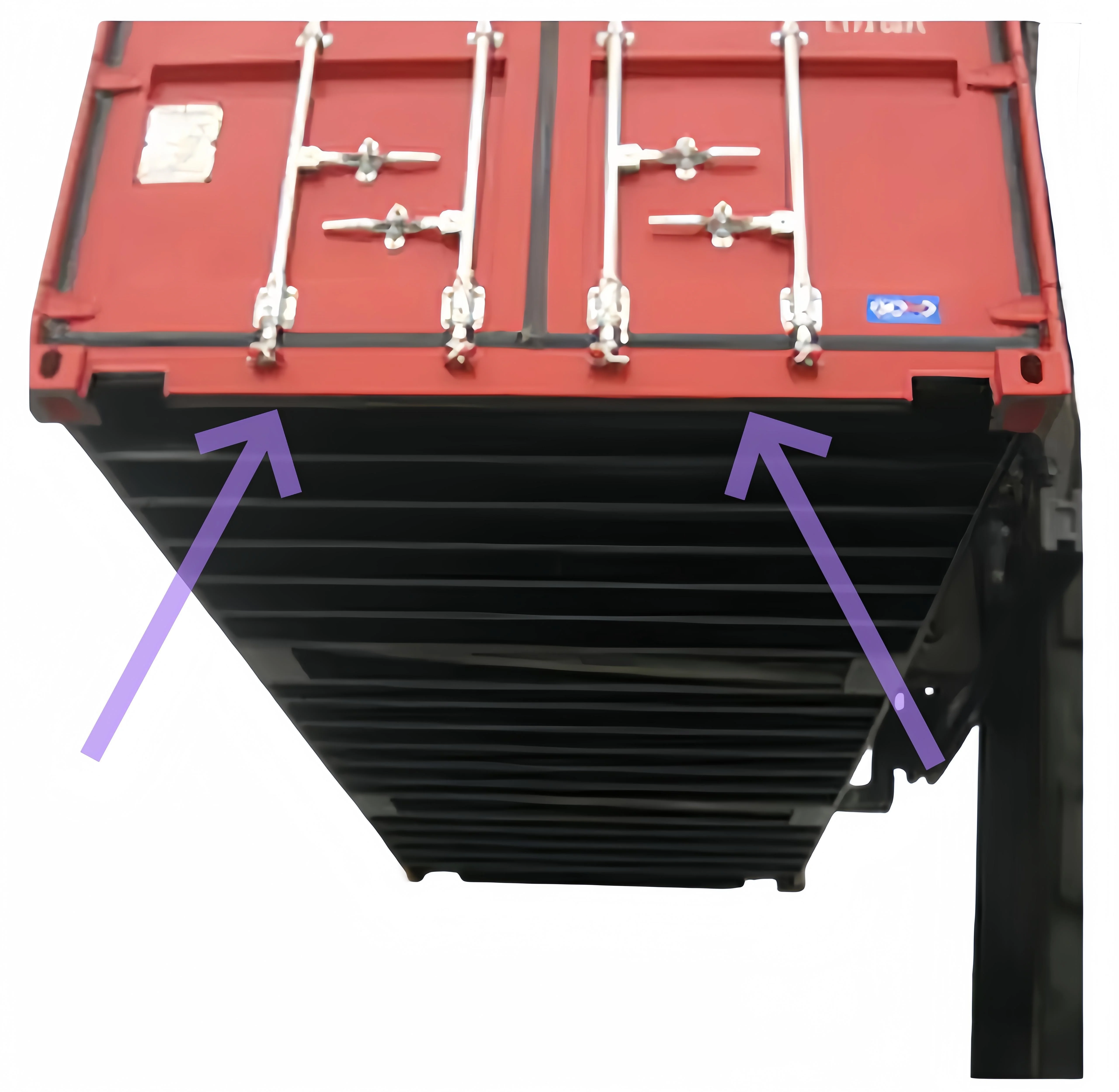 Rear Container Underbeam Support Structure Door Sill Part of Container ...