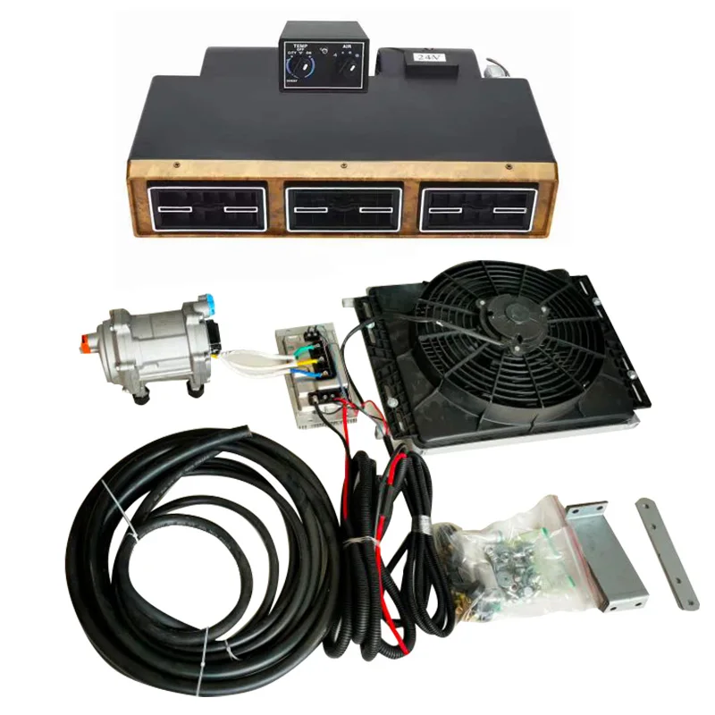 12V  Electric Car Air Condition Split air Conditioner 24V Auto AC Evaporator Parking Cooler