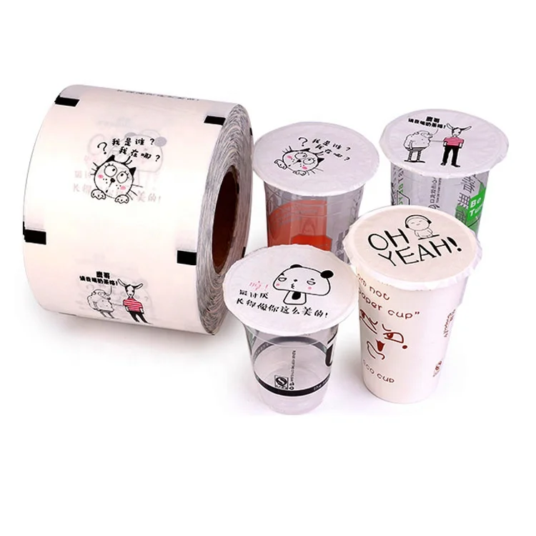 Custom printed bubble tea cup sealing