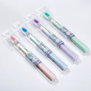 High Quality Ultra Soft Nylon Bristle Disposable Toothbrush for Adults Economical Manual Toothbrush Plastic Direct Chinese