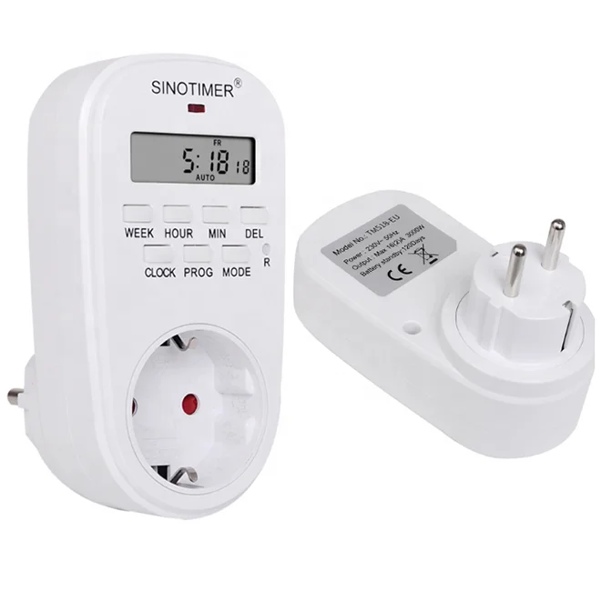 Sinotimer Italy Plug Indoor Digital Weekly Programmable Electrical Wall Plug-in  Power Socket Timer Switch Outlet Time Clock 220v - Timers - AliExpress