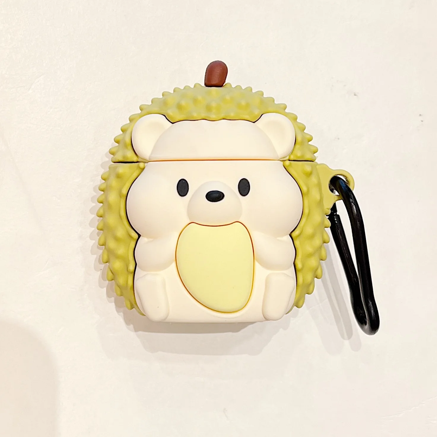 Étui de protection en silicone en forme d'animal mignon de dessin animé Durian Hérisson pour écouteurs mobiles AirPods 1/2 3 Pro étanche et antichoc  