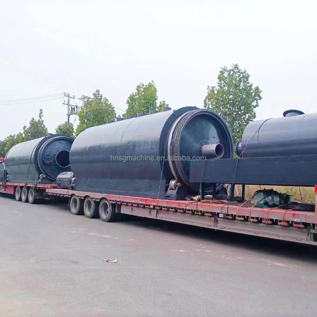 Used Tire Recycling Pyrolysis Plant To Fuel Oil Tyre Pyrolysis Furnace ...