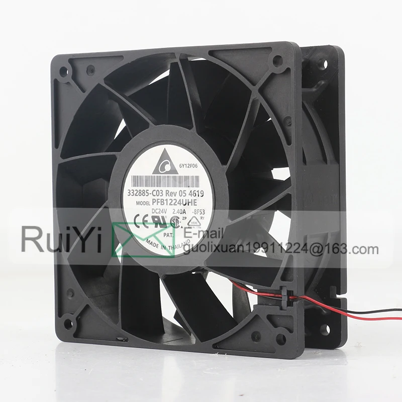 Delta 24V DC High Airflow Cooling Fan - 12cm 12038 Inverter Fan For PC & Cooling