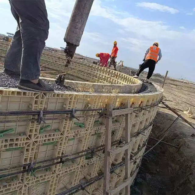 Round Plastic Building Templates For Water Pools Swimming Pools Large Desulurization Towers Round Concrete Templates Formwork