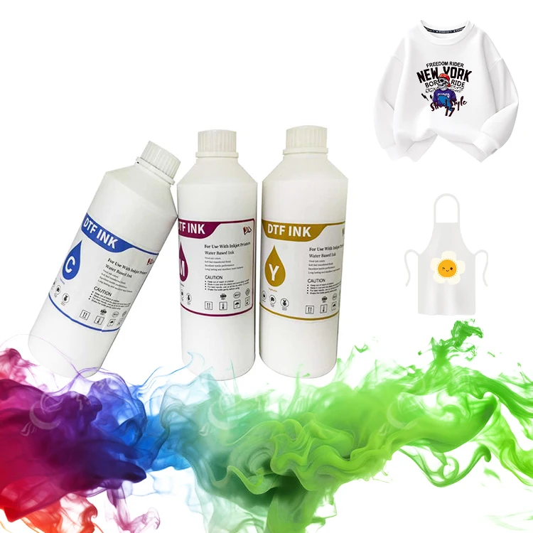 Premium Textile DTF Pigment Ink for PET Transfer Film Printing for DTF Printer with Epson Xp600 4720 I3200