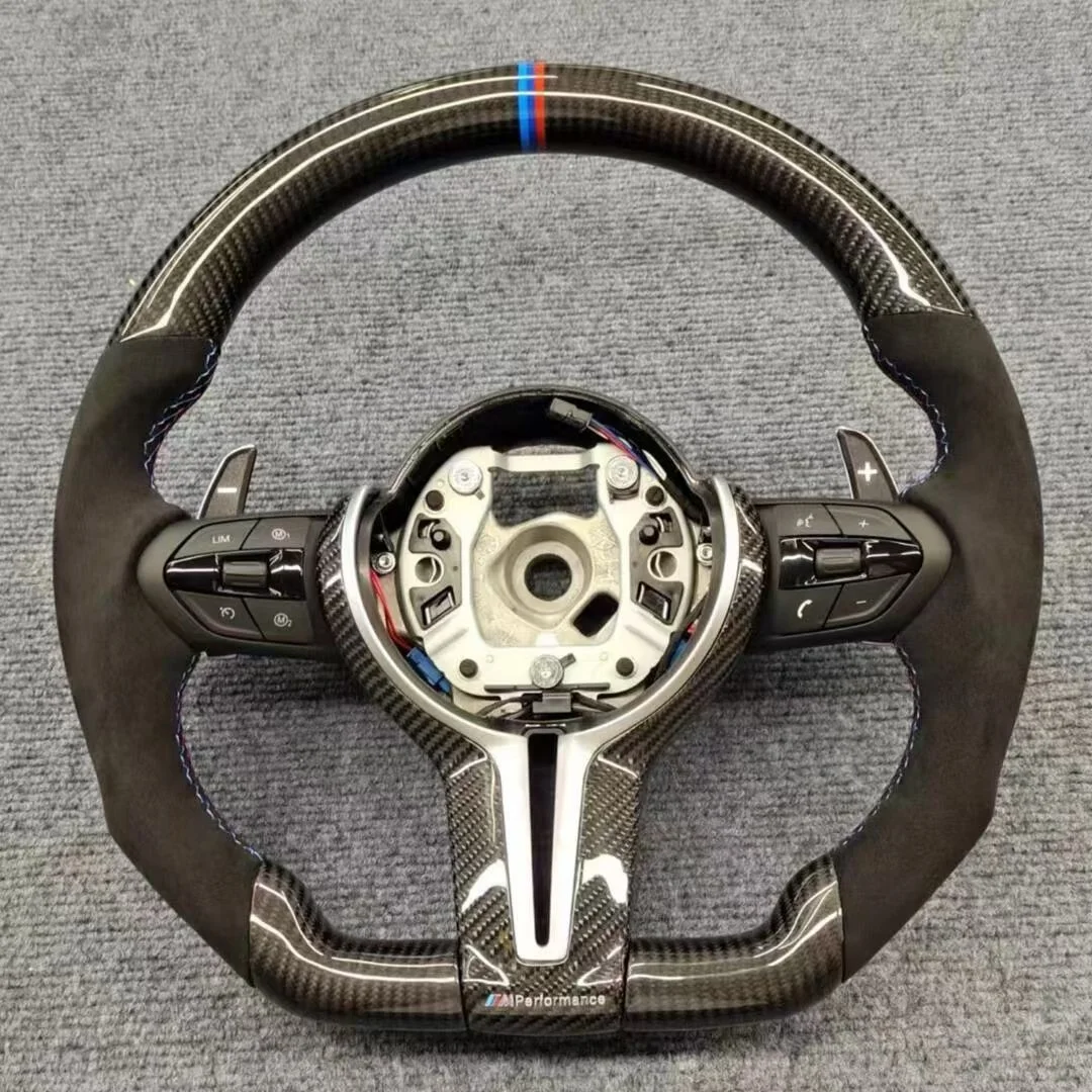 Volant automobile durable et confortable pour BMW F10 F11 F20 F21 F30 F31 F34 F32 F33 F20 F22 F23 F48 M3 M5 E90 E70_voghion.com