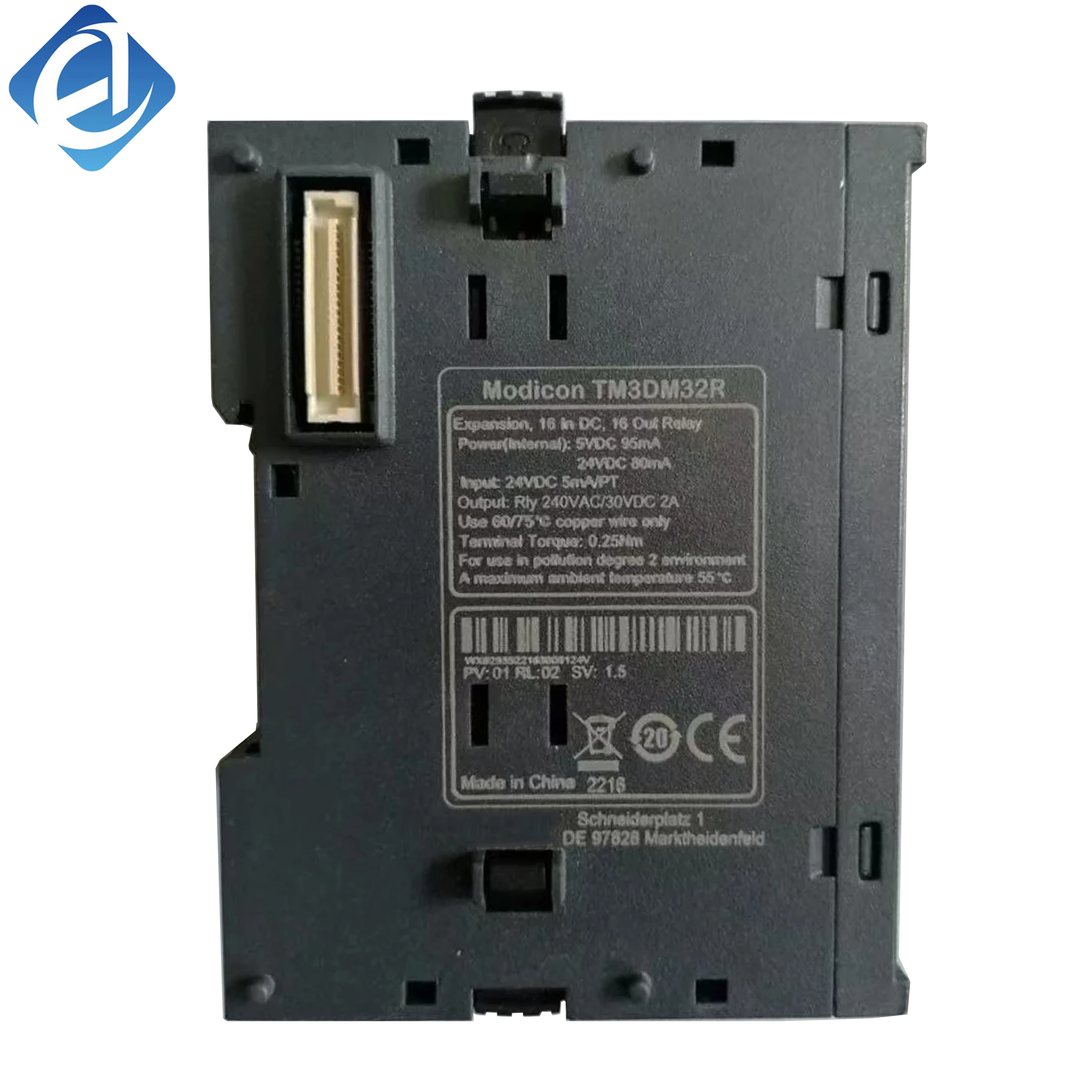 New Original TM3DM32R TM3 series hybrid digital I/O module. It integrates 32 points with relay output design, offering reliable signal switching and strong load driving capability. Good anti-interference and wide compatibility 