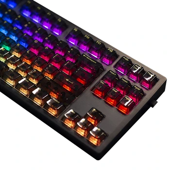 Factory custom 104 keys  PC material cherry profile keycaps transparent for mechanical keyboard