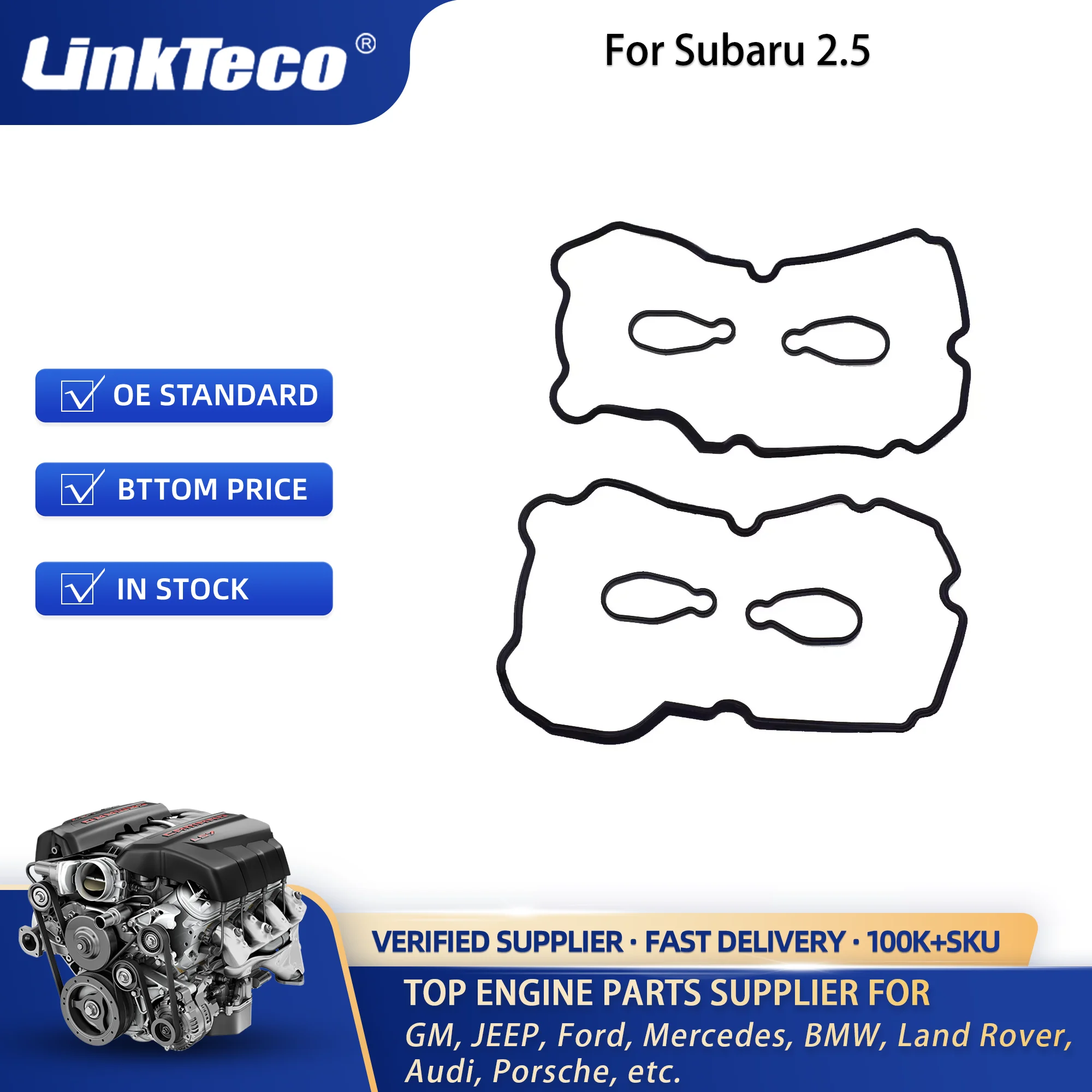 Valve Rocker Cover Gasket Kit Fit for Subaru Impreza WRX STi XT GT EJ255 Turbo 13270AA190 13272AA140