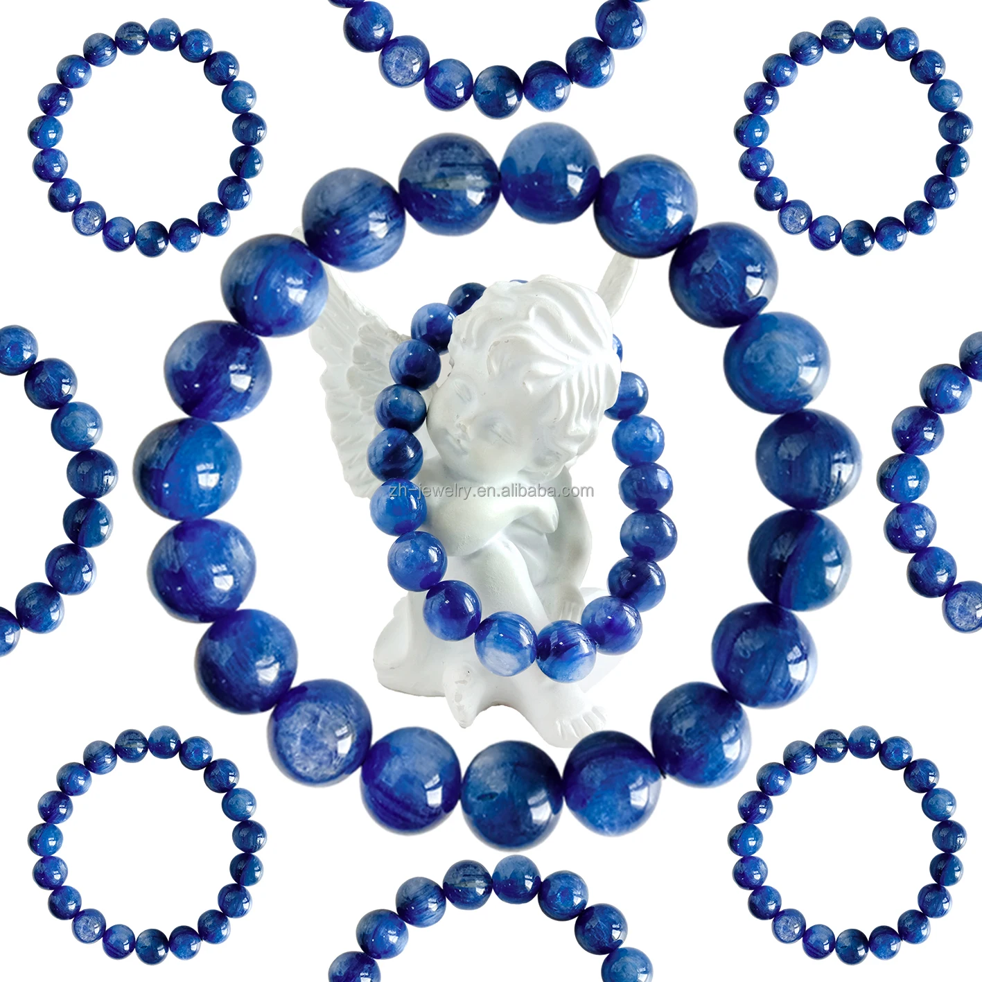 Natural Grade Kyanite Bracelet Healing Crystals Bracelet Anxiety Relief