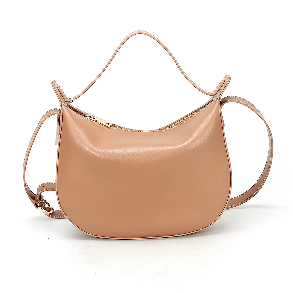 light brown leather bag