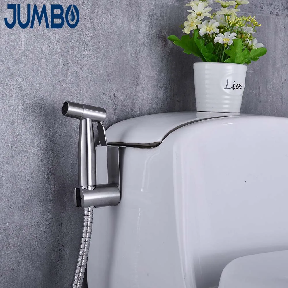Handheld Bidet Sprayer For Toilet Brush Nickel Stainless Steel Adjustable Pressure Bidet Faucet