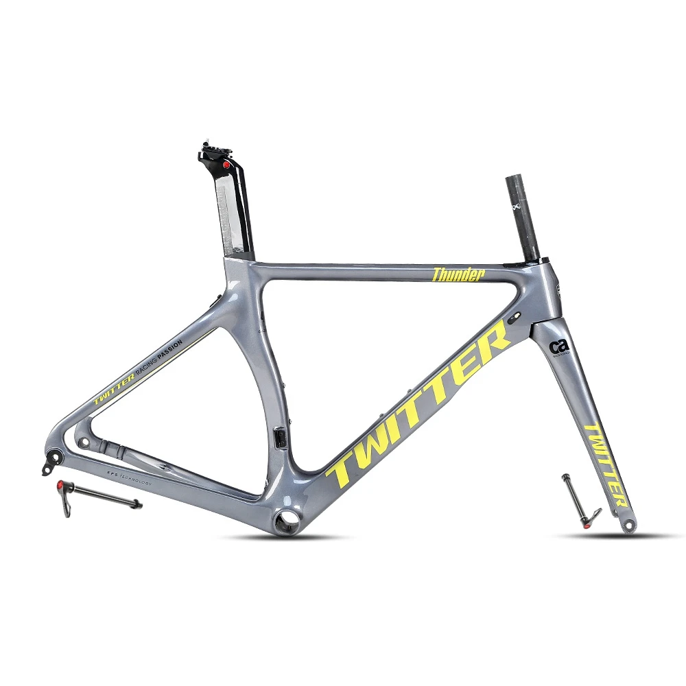 ツイッターサンダー700cサイズ自転車フレームカーボンファイバー
