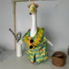Conjunto de 4 piezas de camisa estilo hawaiano-amarillo