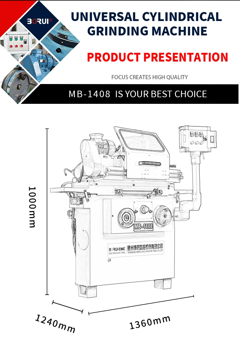 M1408 дешевый маленький цилиндрический шлифовальный станок, шлифовальный станок OD и ID цилиндрический шлифовальный станок