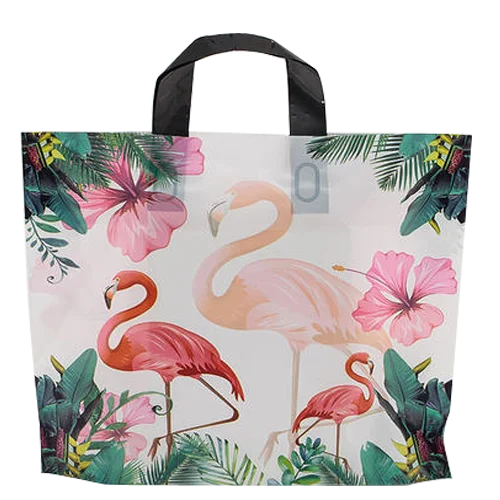 Printed Plastic Shopping Bag Thickness Single-Layer Plastic Bags for Clothing Shopping Gift Packing Bags